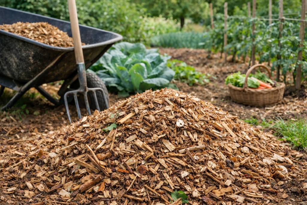 Le BRF au jardin, un dechet bien pratique pour améliorer la structure et la vie du sol
